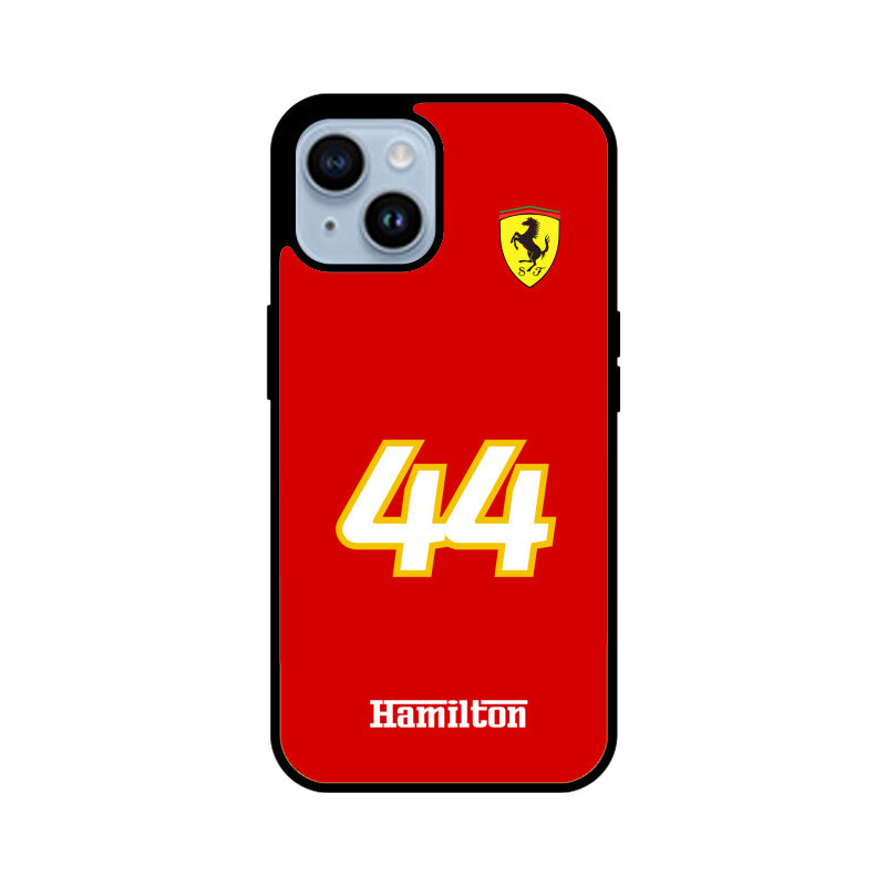 Hamilton 44 ferrari iPhone Glass Case