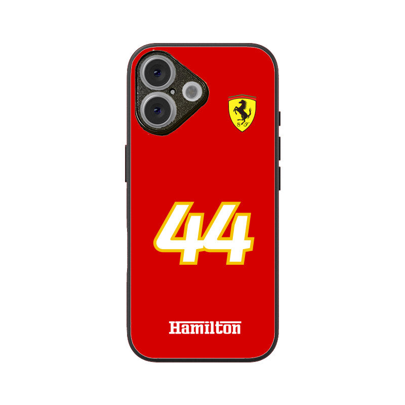 Hamilton 44 ferrari iPhone Glass Case