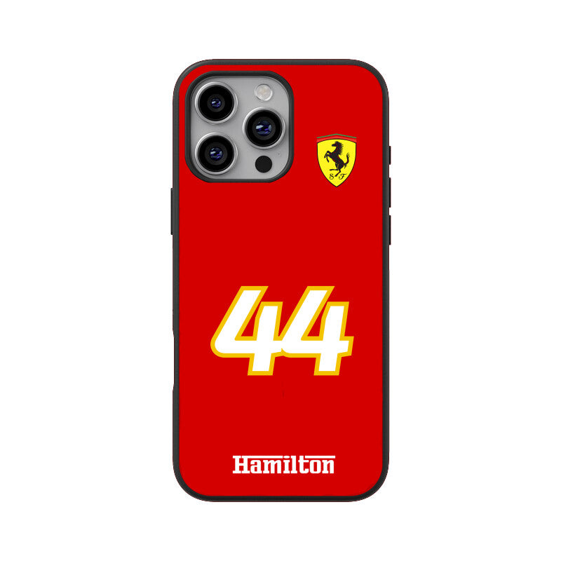 Hamilton 44 ferrari iPhone Glass Case